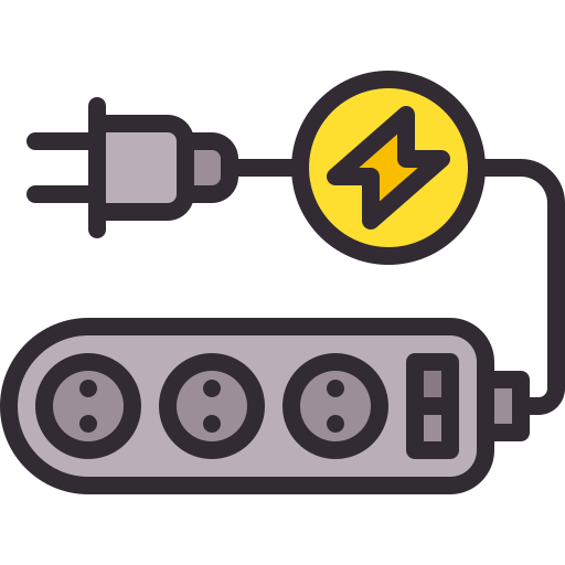 Extension cord Generic Outline Color icon