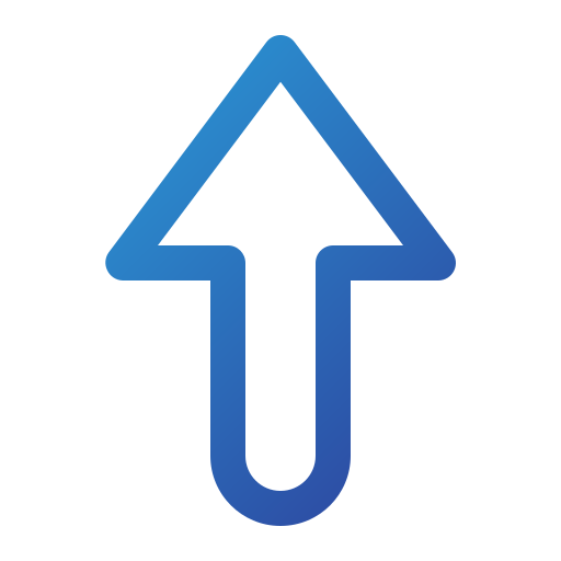 strzałka w górę Generic Gradient ikona