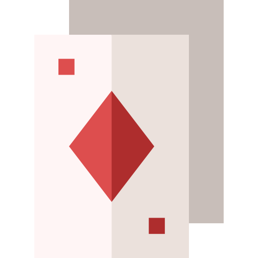 poker kaarten Basic Straight Flat icoon