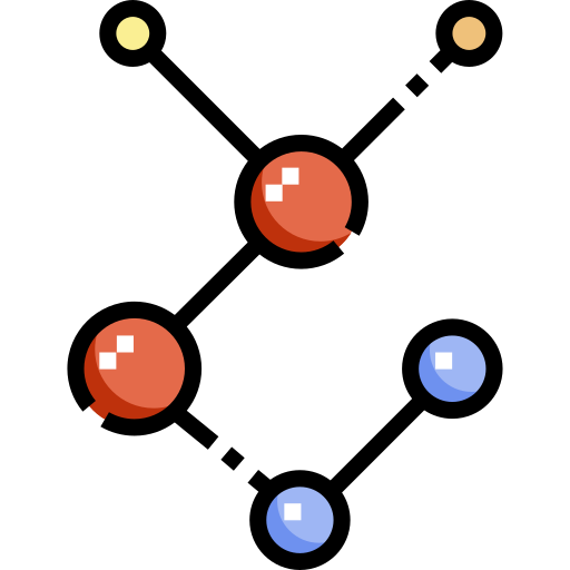 química Detailed Straight Lineal color icono