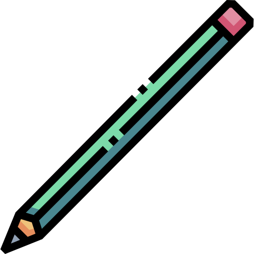 matita Detailed Straight Lineal color icona