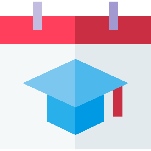 graduación Basic Straight Flat icono