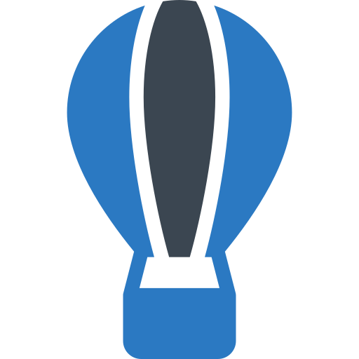 luchtballon Generic Blue icoon