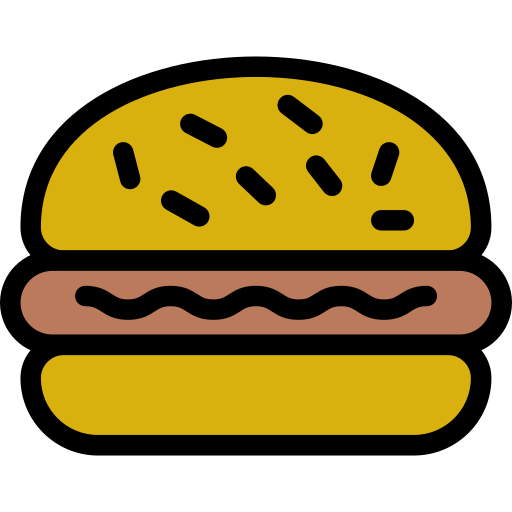hamburger Vector Stall Lineal Color icona