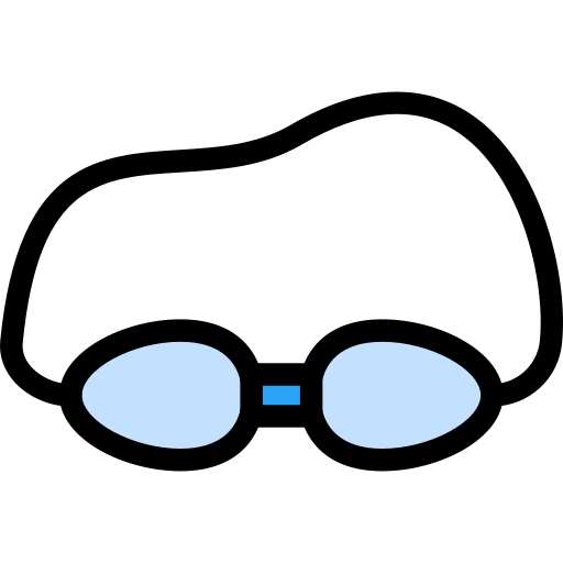 schwimmbrille Vector Stall Lineal Color icon