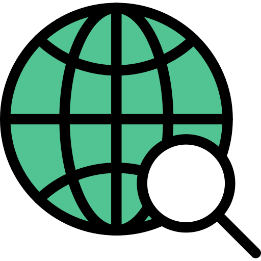 global Vector Stall Lineal Color icon