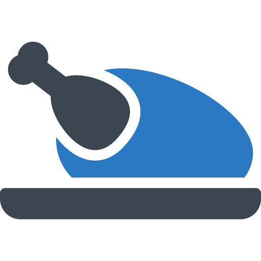 Roast chicken Generic Blue icon