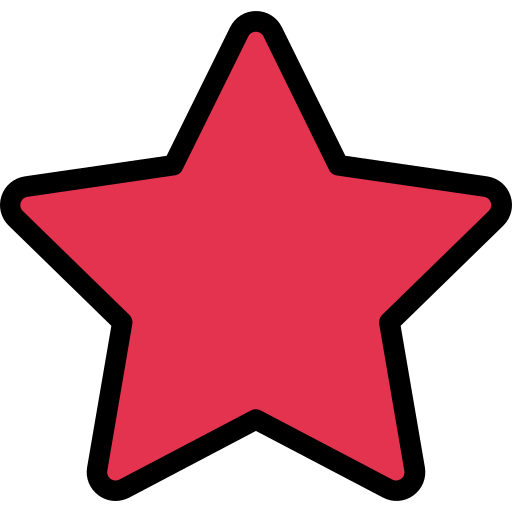 Star Vector Stall Lineal Color icon