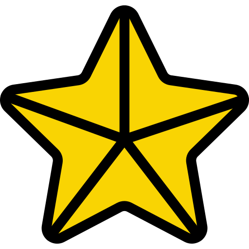gwiazda Vector Stall Lineal Color ikona