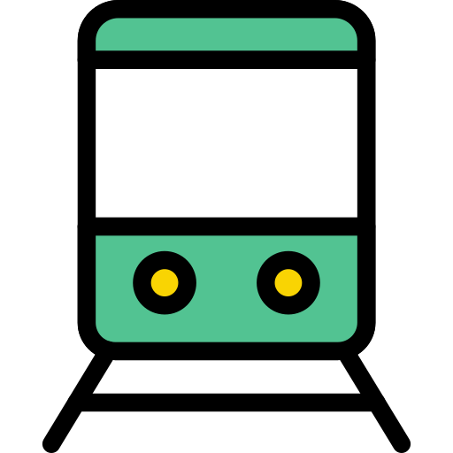 Train Vector Stall Lineal Color icon