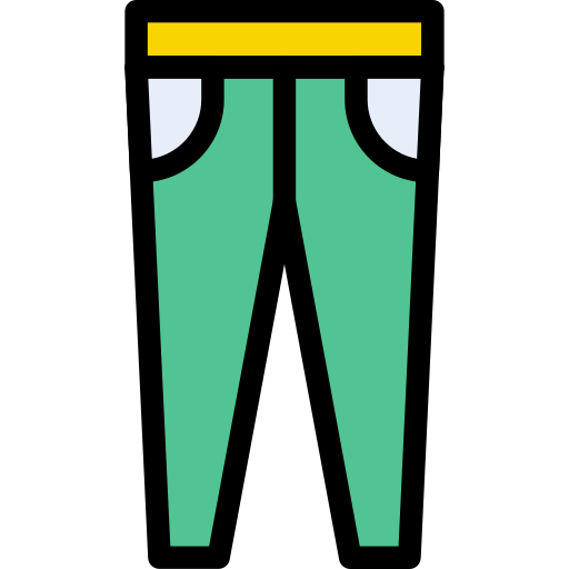 Trouser Vector Stall Lineal Color icon