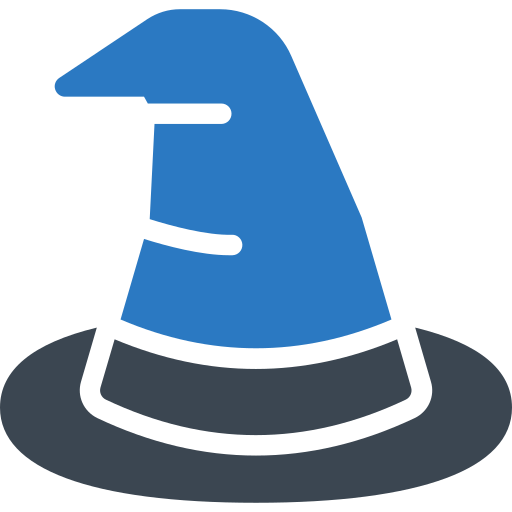 마녀 모자 Generic Blue icon