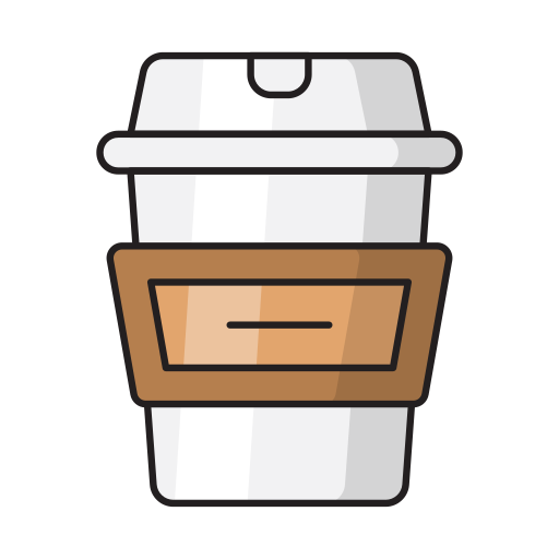 kaffeetasse Vector Stall Lineal Color icon