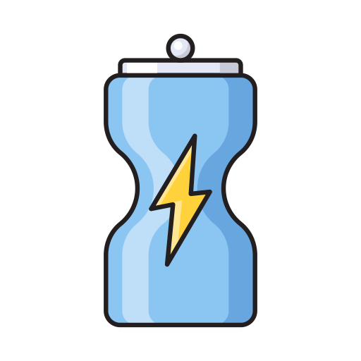 Energy drink Vector Stall Lineal Color icon