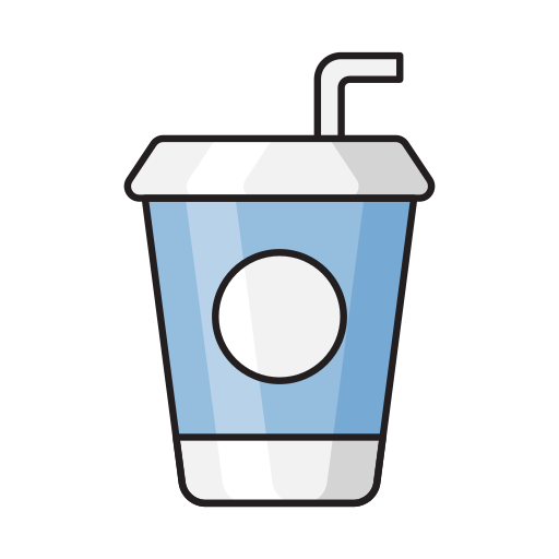 bebida fría Vector Stall Lineal Color icono
