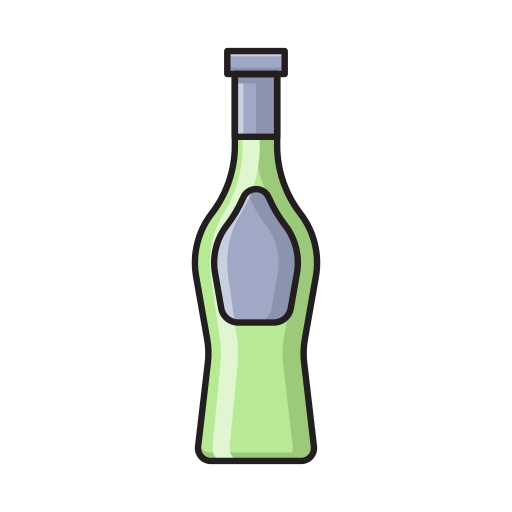 bouteille de vin Vector Stall Lineal Color Icône