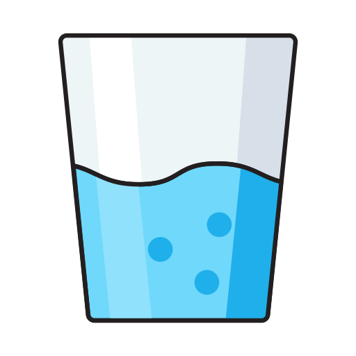 verre d'eau Vector Stall Lineal Color Icône