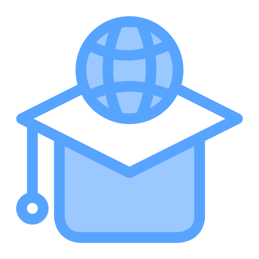 グローバル学習 Generic Blue icon