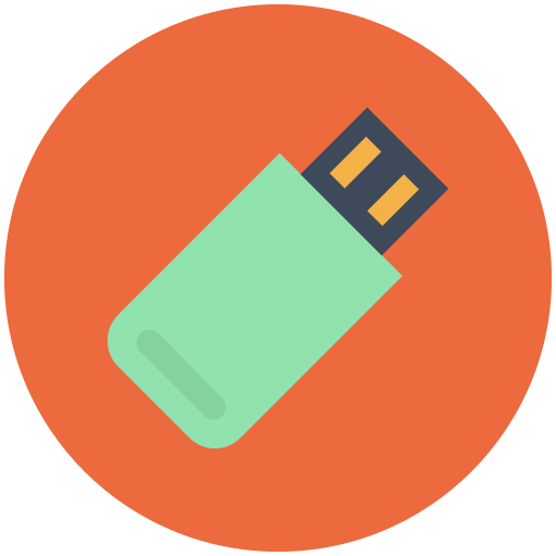 Flash drive Generic Circular icon