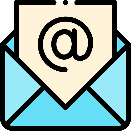 email Detailed Rounded Lineal color icono