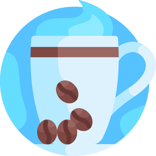 koffie Detailed Flat Circular Flat icoon