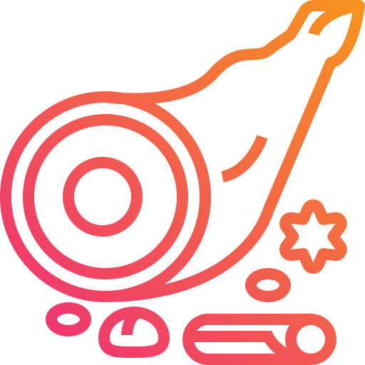 Свиная ножка Mangsaabguru Lineal Gradient иконка