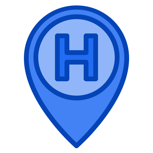 signo de hotel Generic Blue icono