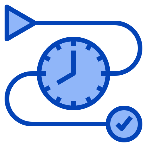 Working time Generic Blue icon