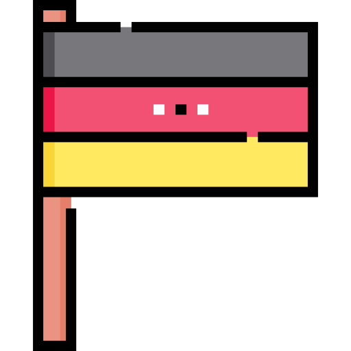niemcy Detailed Straight Lineal color ikona