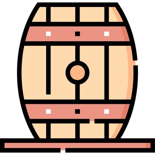 barril Detailed Straight Lineal color Ícone