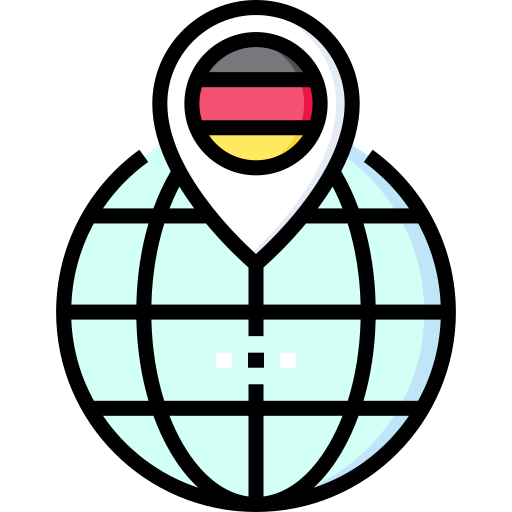 ドイツ Detailed Straight Lineal color icon