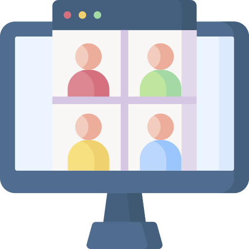 Video conference Special Flat icon