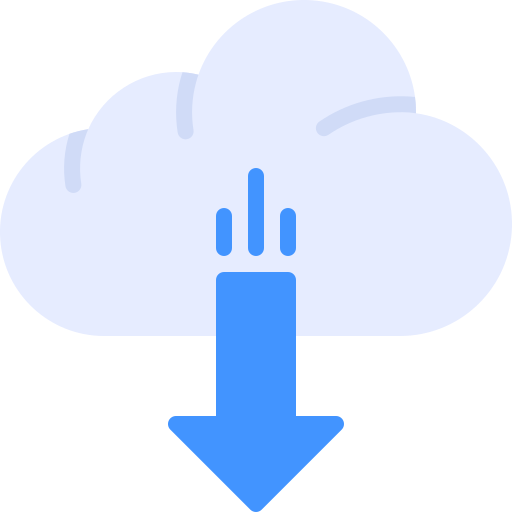 descarga en la nube Generic Flat icono