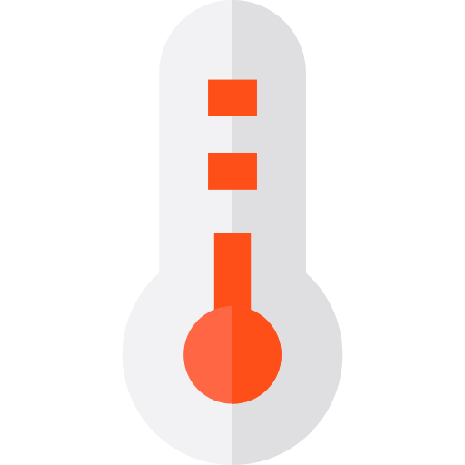 températures Basic Straight Flat Icône