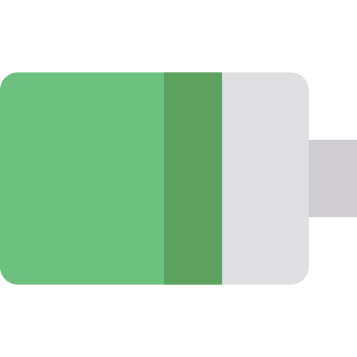 batterijniveau Basic Straight Flat icoon
