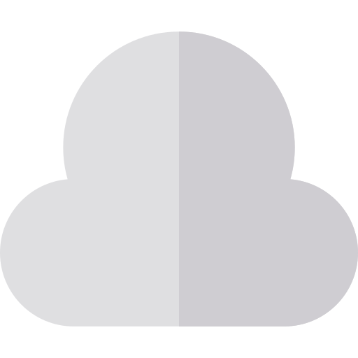wolken Basic Straight Flat icoon