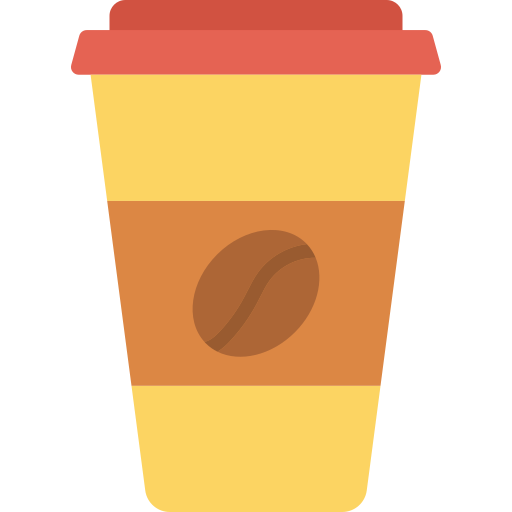 Coffee cup Dinosoft Flat icon