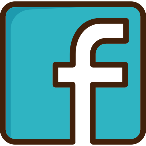 Facebook Smooth Contour Linear color icon