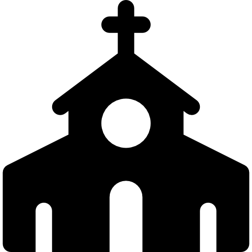 教会 Basic Rounded Filled icon