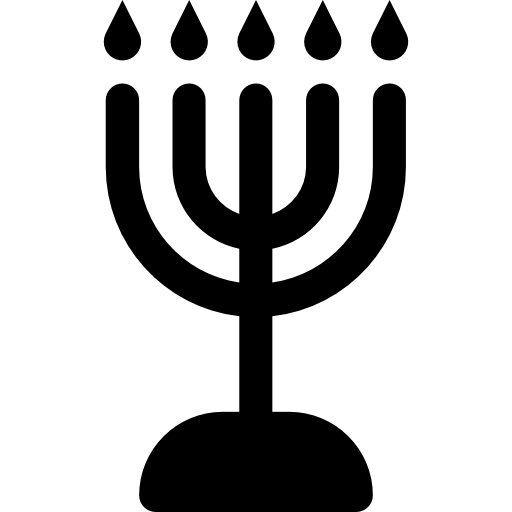menorah Basic Rounded Filled icono