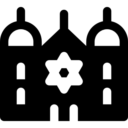 sinagoga Basic Rounded Filled icono