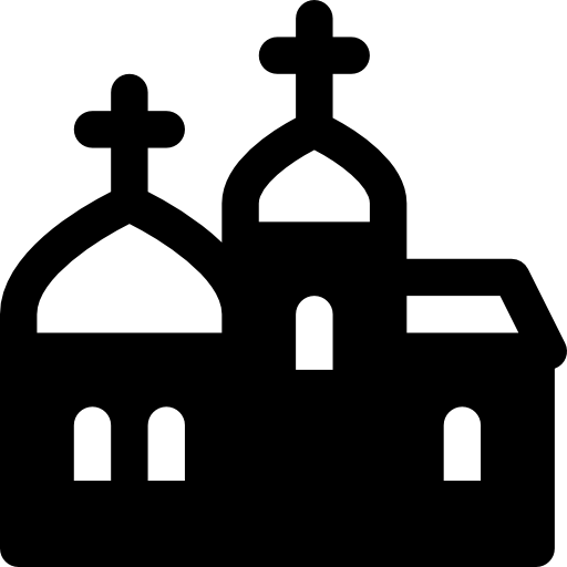 교회에 Basic Rounded Filled icon