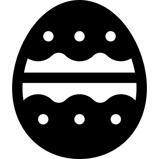 huevo de pascua Basic Rounded Filled icono