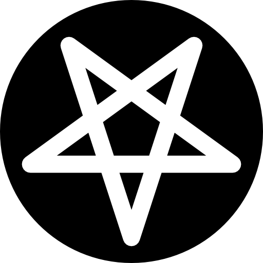 satanismo Basic Rounded Filled icona