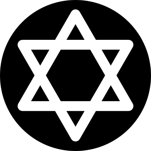 judaísmo Basic Rounded Filled icono