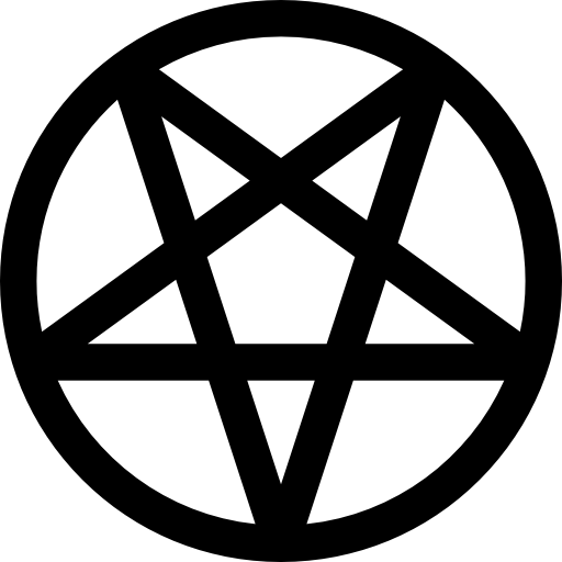 satanismo Basic Rounded Lineal icona
