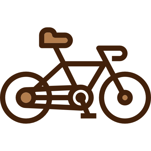 Bicycle Smooth Contour Linear color icon