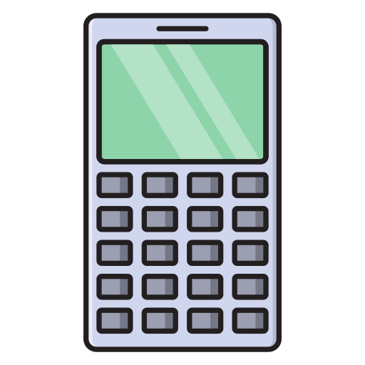 calculadora Vector Stall Lineal Color Ícone