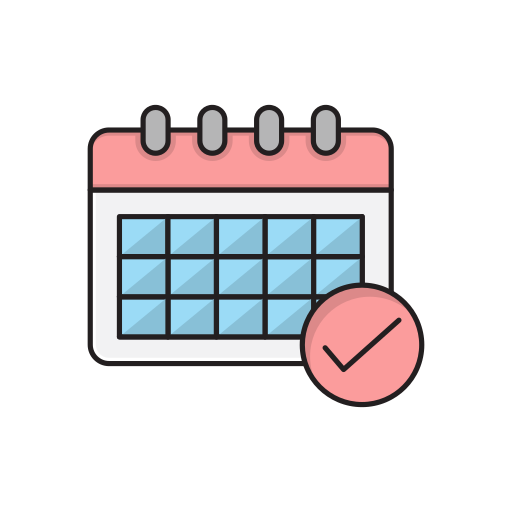 Date Vector Stall Lineal Color icon