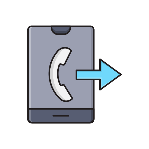 telefon Vector Stall Lineal Color icon